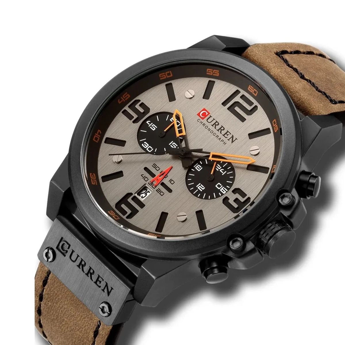 CURREN - Reloj Curren 8314 Cronógrafo En Cuero Marron Para Hombre