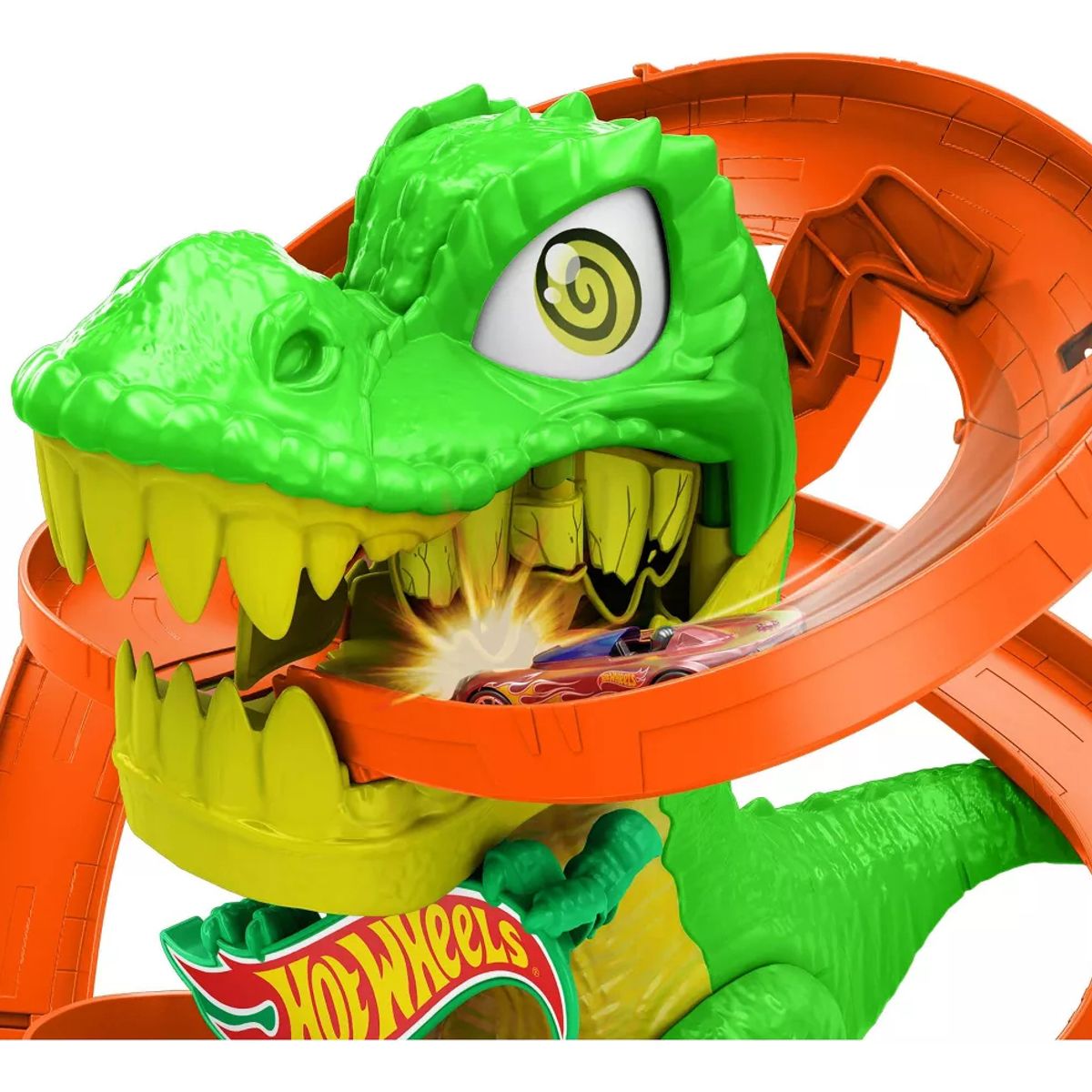 HOT WHEELS - Hot Wheels Pista Jurassic World T-rex Vs Fire Station 36 Cm
