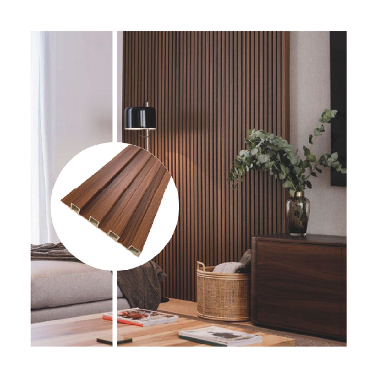 GENERICO - PANELES WPC REVESTIMIENTO DE PAREDES Y TECHOS USO INTERIOR