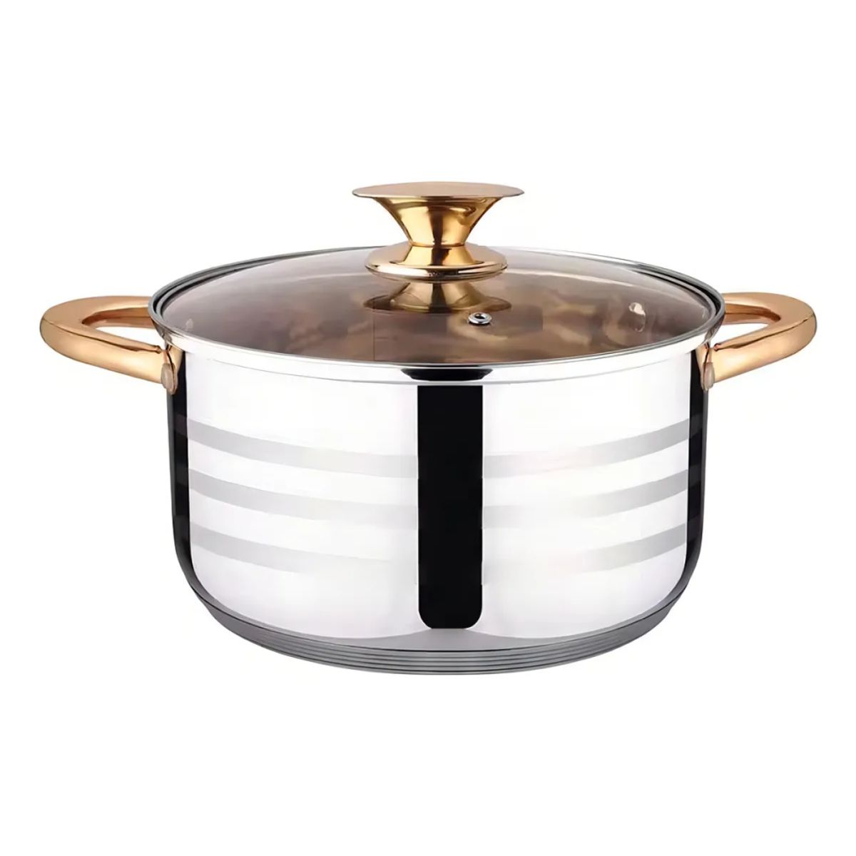 COLME TECHNOLOGY HOME - Juego De Ollas Acero Quirurgico Duo Le Bao 6pcs Tapa Vidrio