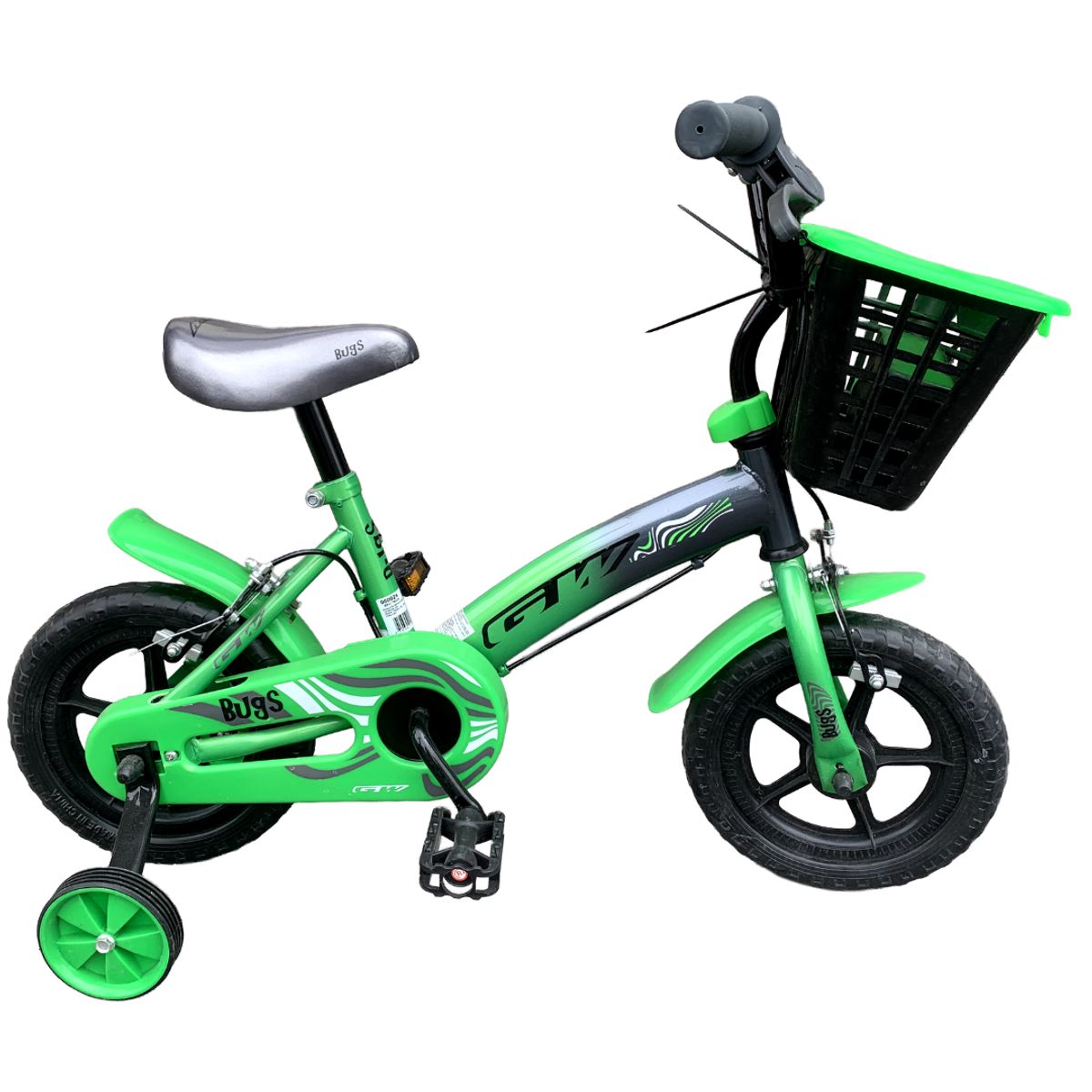 GW - Bicicleta Gw Bugs 12 Niños  2025 / 1 Velocidad Verde