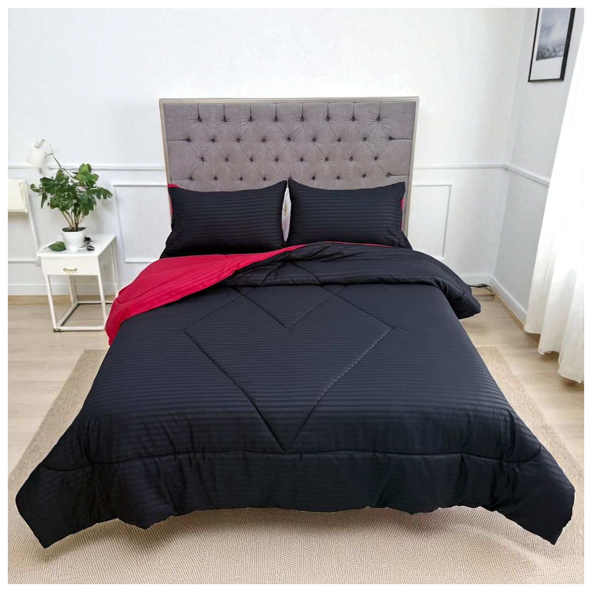 HOGARETO - Edredón Doble Faz Cama Doble 140x190cm