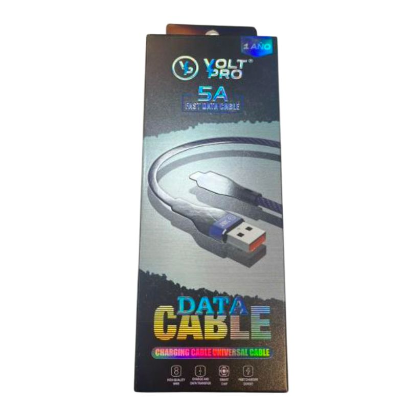 GENERICO - Cable Reforzado en Lona 5A Tipo C y V8  Carga Súper Rápida