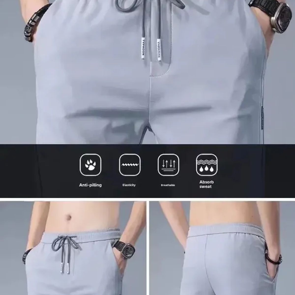 ABC - pantalon sudaderas sudadera hombre livianas delgadas 16 S M