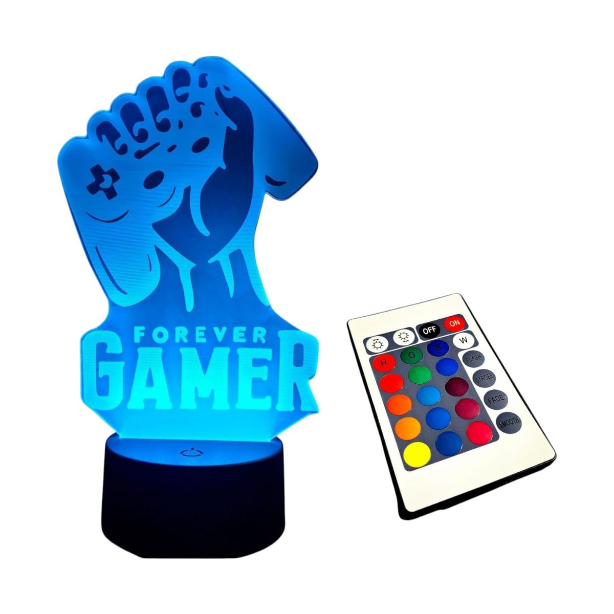 GENERICO - Lampara Decorativa Gamers De Mano Rgb + Control