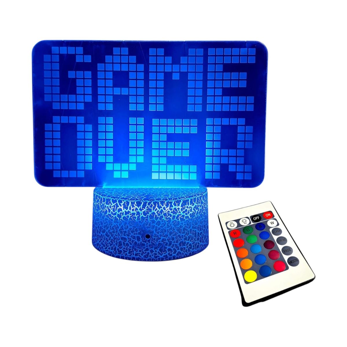 GENERICO - Lampara Decorativa Gamers De Game Over Rgb + Control