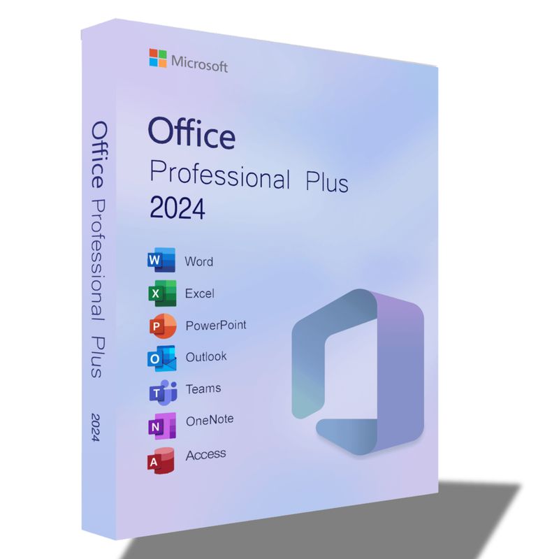 MICROSOFT - Licencia Office 2024 Professional Plus KEY Original 3 PC Vitalicio