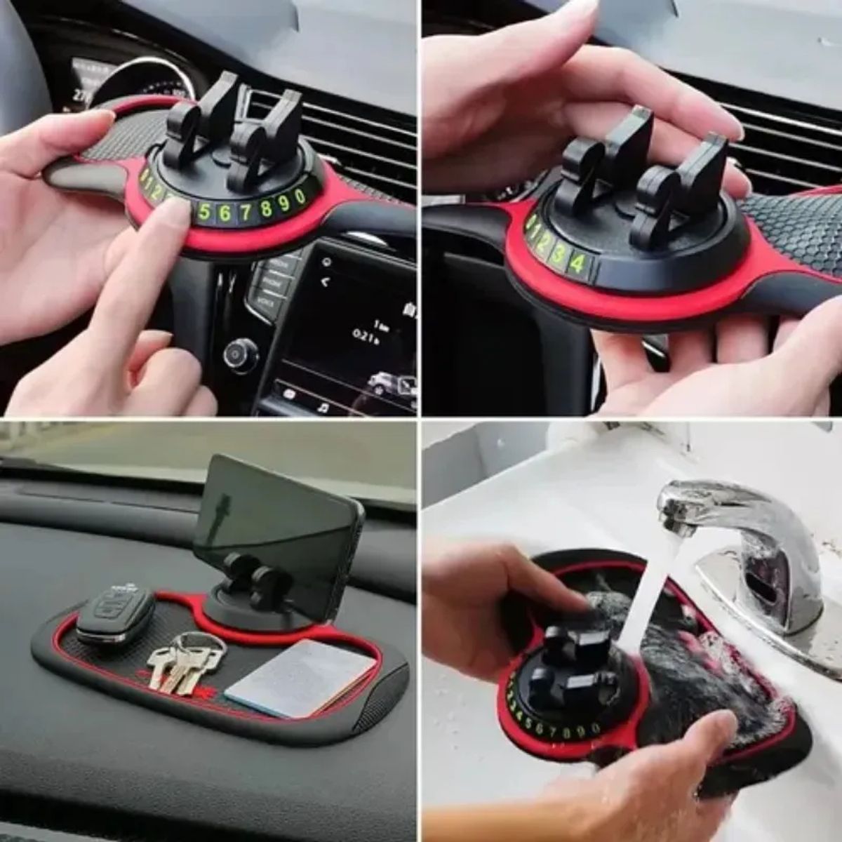 OEM - Tapete Alfombrilla Carro Antideslizante Soporte Teléfono