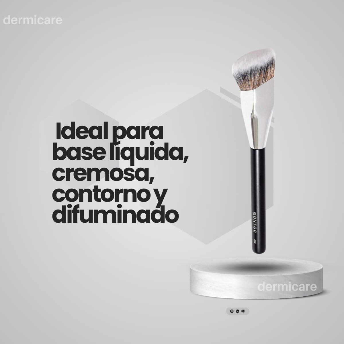 MONTOC MAKEUP - Polvos Sueltos Traslúcidos De Montoc Brocha Para Base