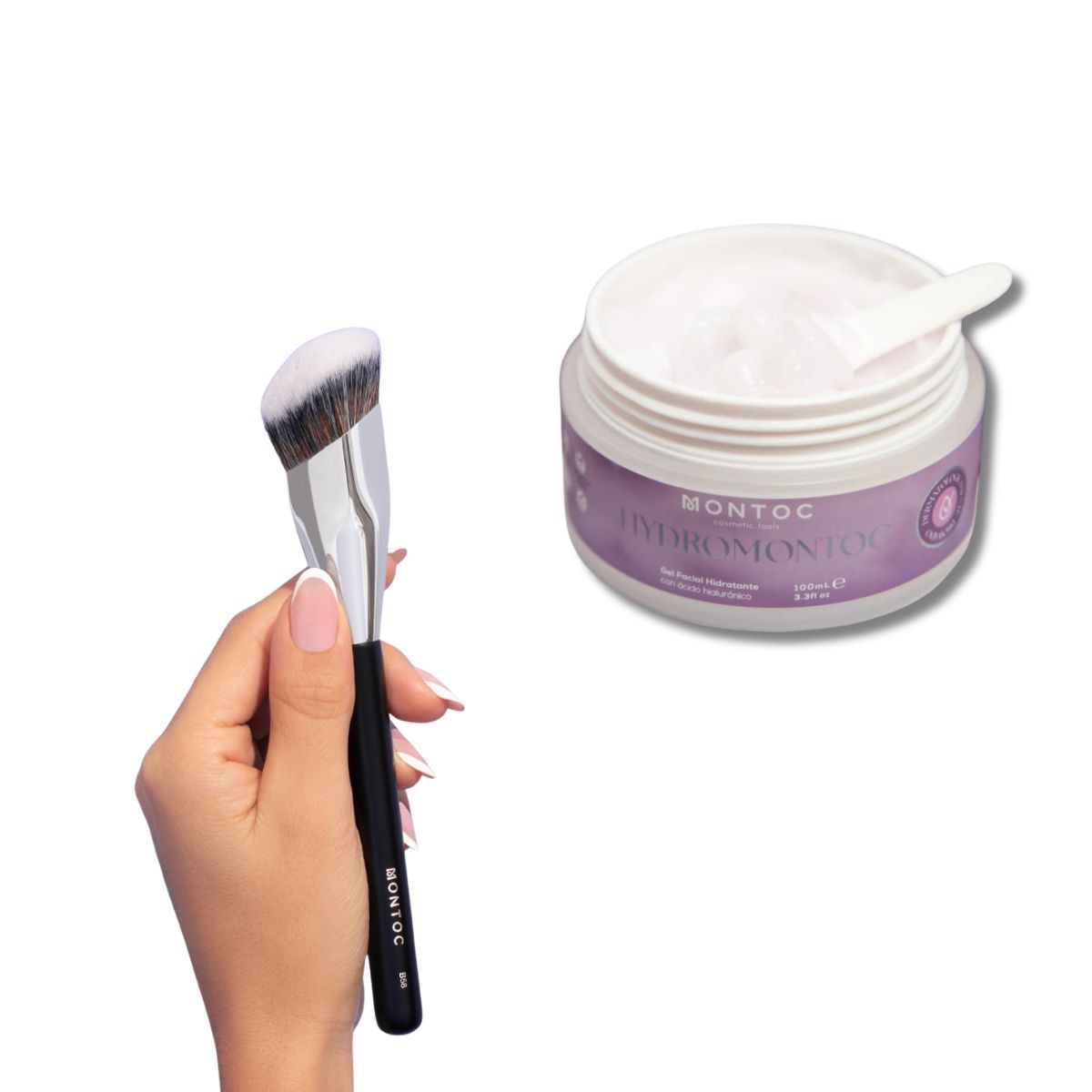 MONTOC MAKEUP - Hydromontoc Gel De Ácido Hialurónico Brocha Para Base