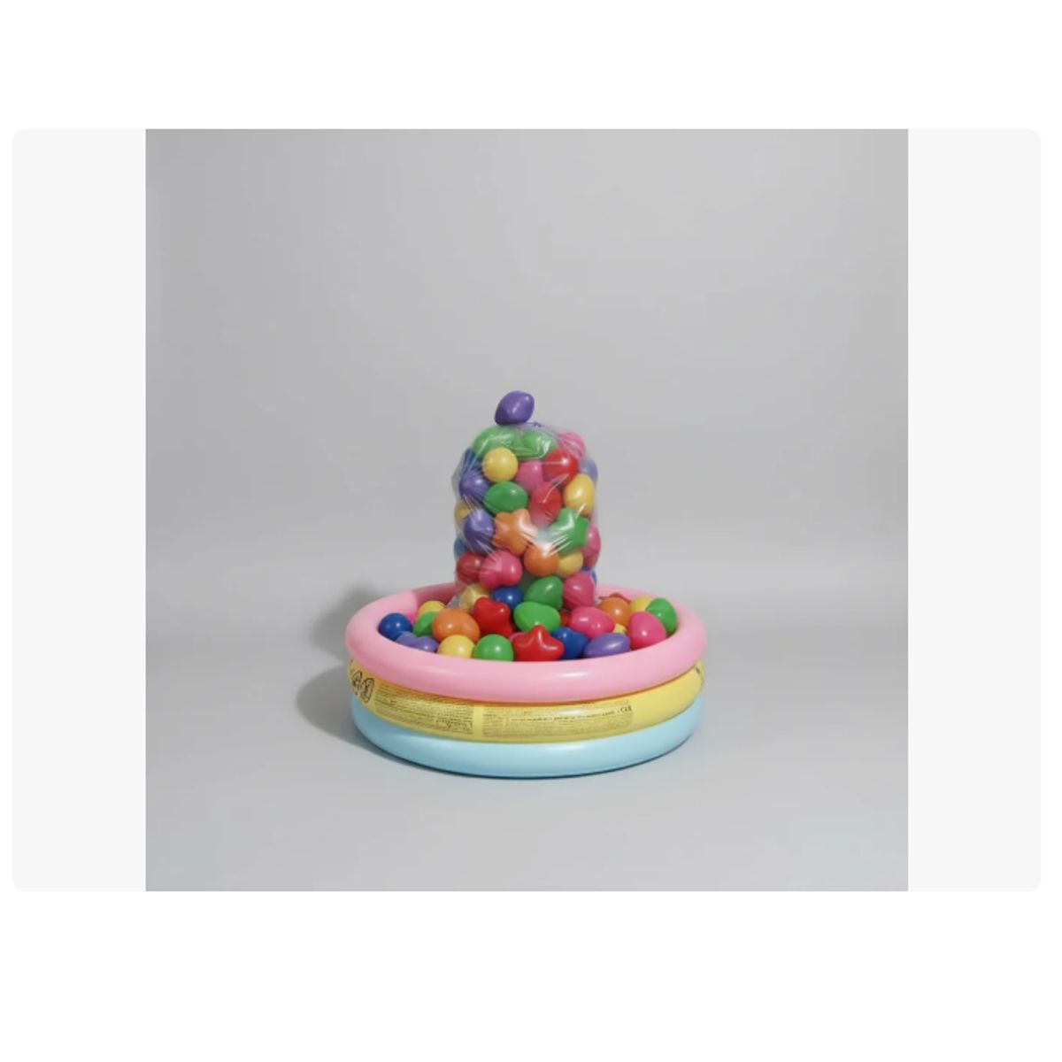 INTEX - Piscina Inflable Intex 86cm X 25cm + 100 Pelotas