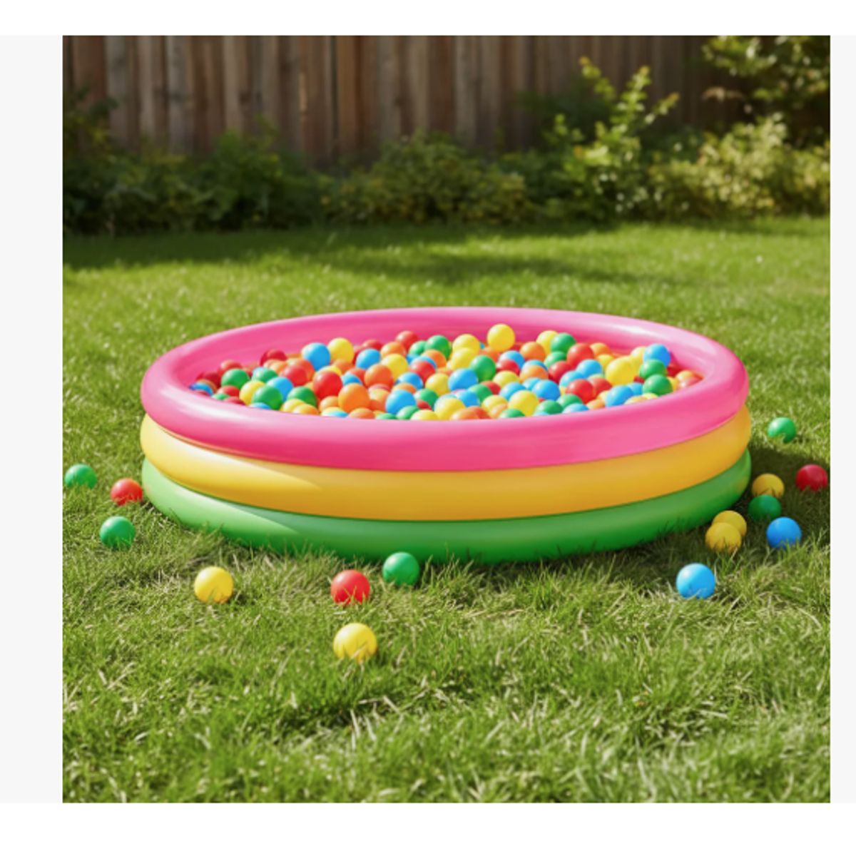 INTEX - Piscina 114cm X 25cm + 100 Pelotas + Inflador