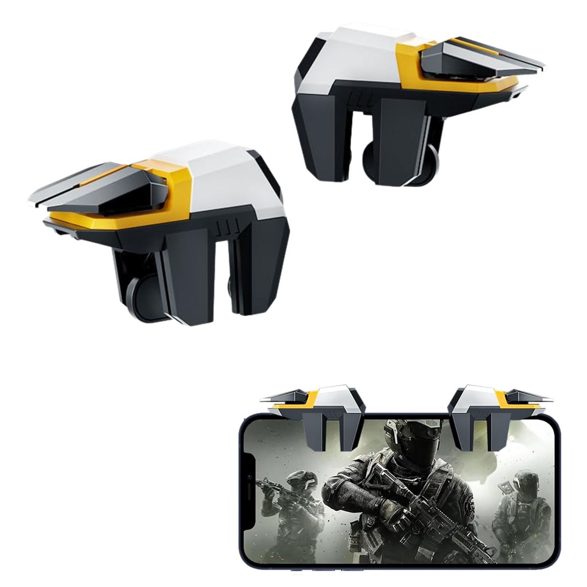 GENERICO - Gatillos Para Celular 6 Dedos Ultrasensibles Pubg  Cod