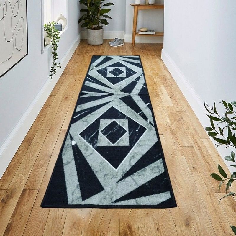 MITAPETE COM - Tapete Alfombra Camino Antideslizante 50 X 210cms Negro