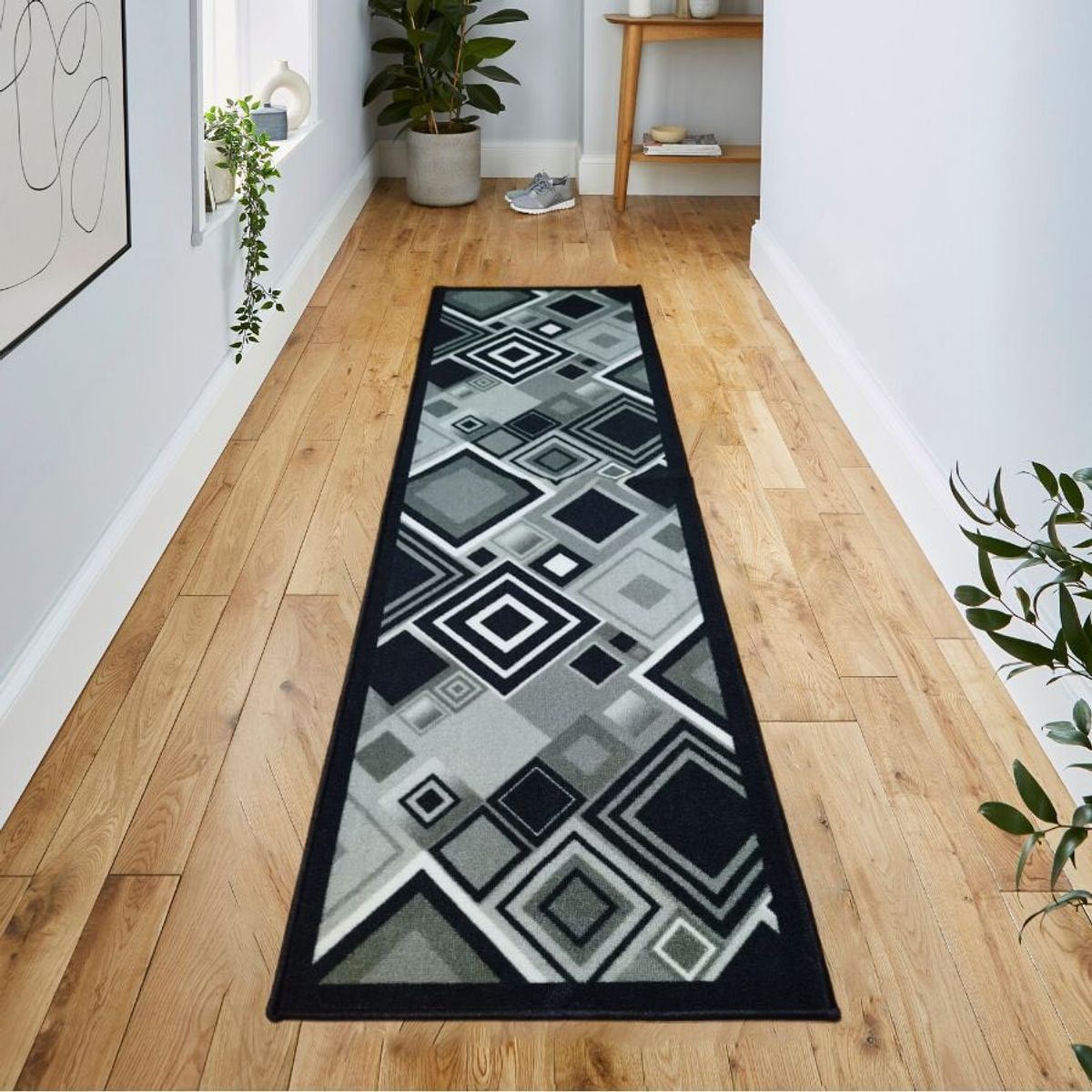 MITAPETE COM - Tapete Alfombra Camino Antideslizante 50 X 210cms Negro