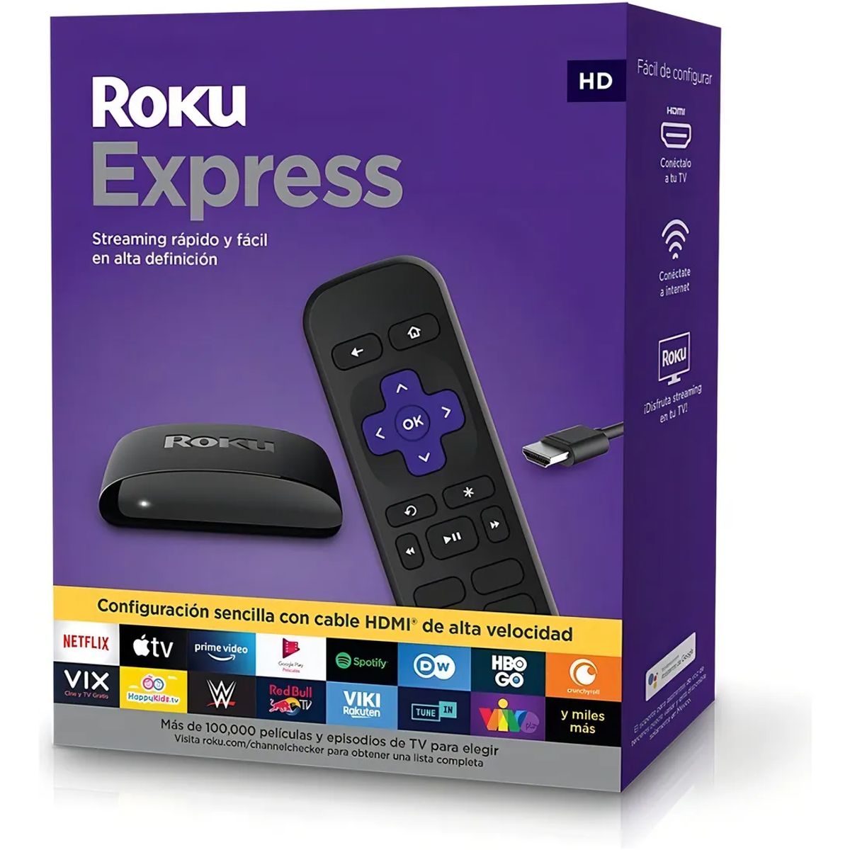 ROKU - Convertidor smart tv Roku Express 3930 8gb-32gb