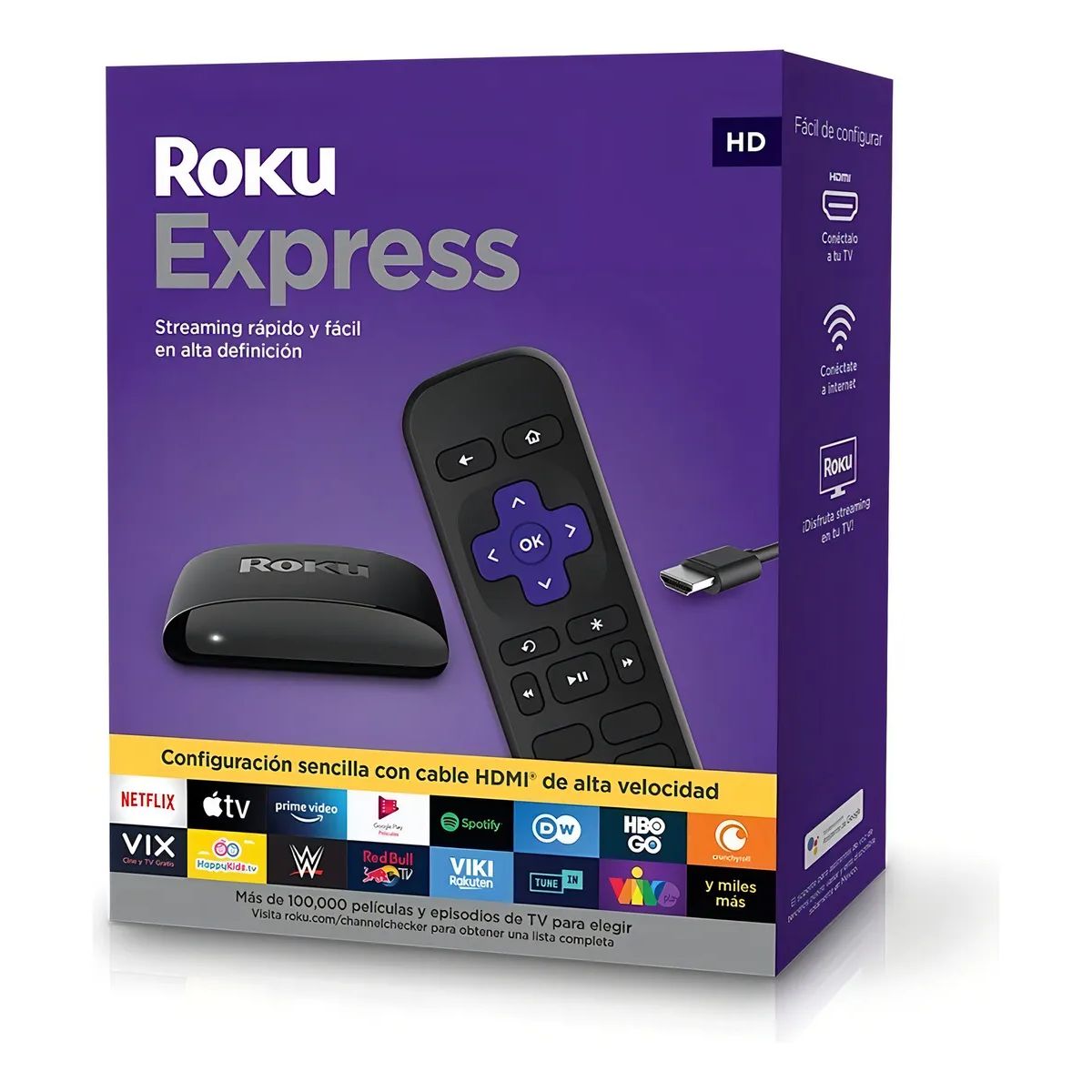 ROKU - Convertidor smart tv Roku Express 3930 8gb-32gb