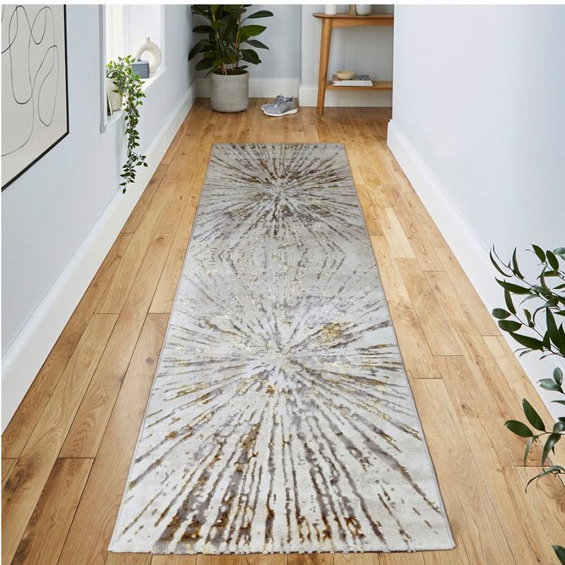 MITAPETE COM - Tapete Alfombra Camino Turquia 80 X 300cms Beige Dorado