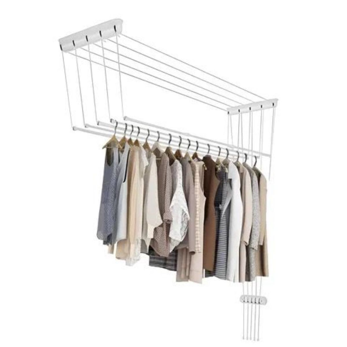 OEM - Tendedero De Ropa 180X50 Cm Hierro Color Box Plegable Con Espacio Ahorrador