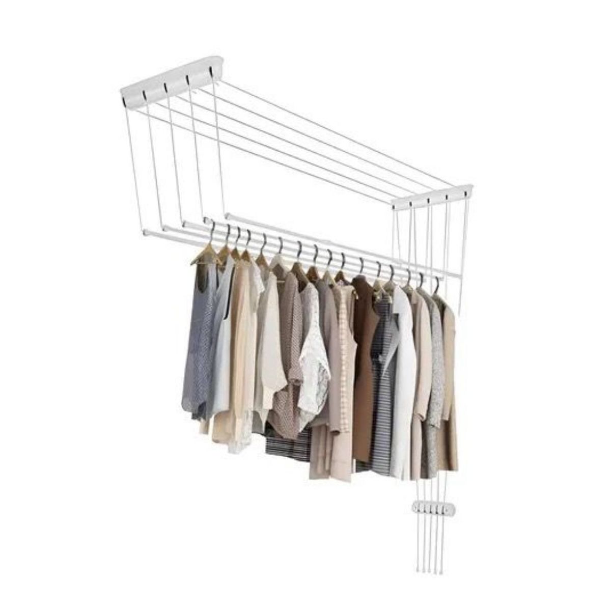 OEM - Tendedero De Ropa 180X50 Cm Hierro Color Box Plegable Con Espacio Ahorrador