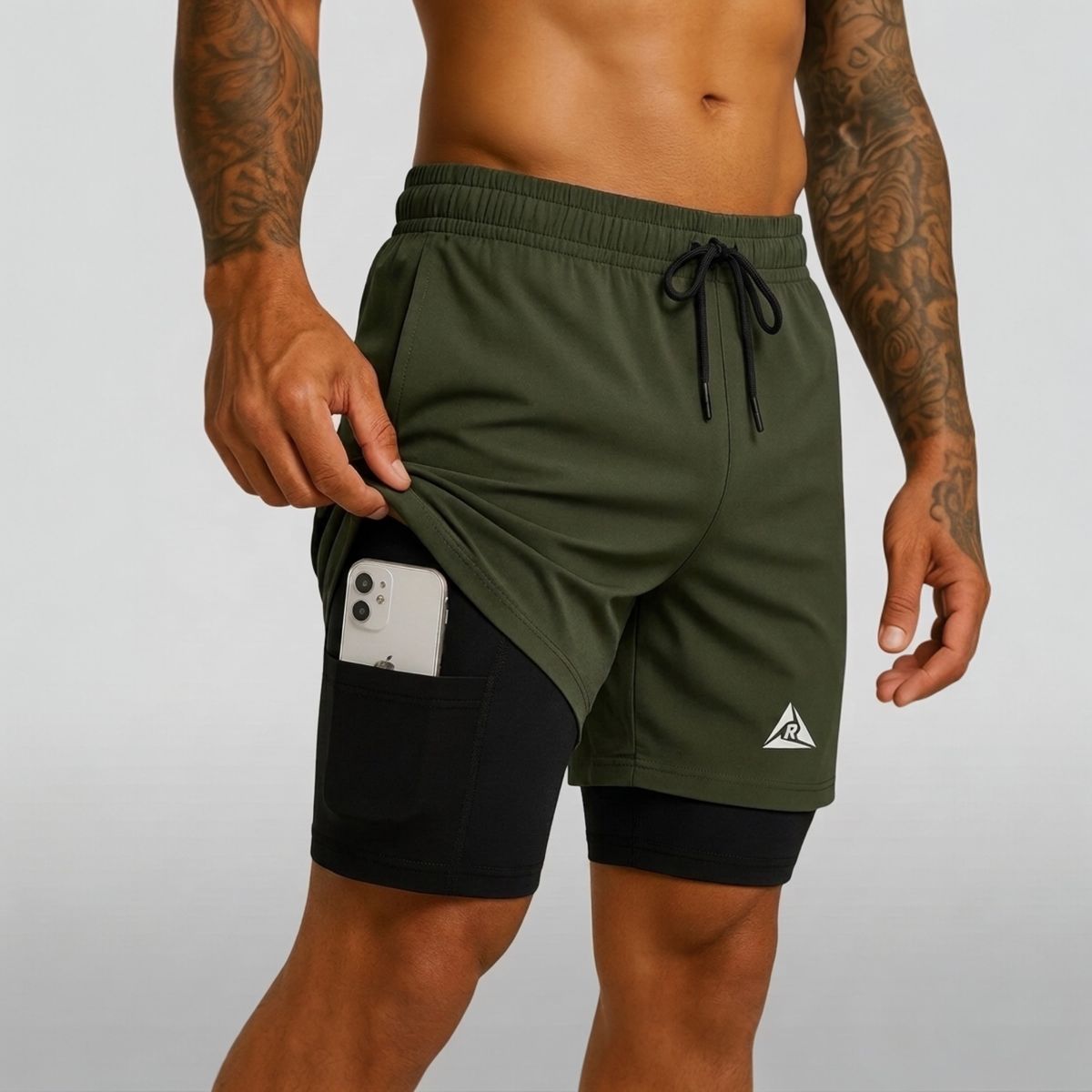 RIPPLE FT - Pantaloneta con Licra Corta 3 Bolsillos Original Ripple