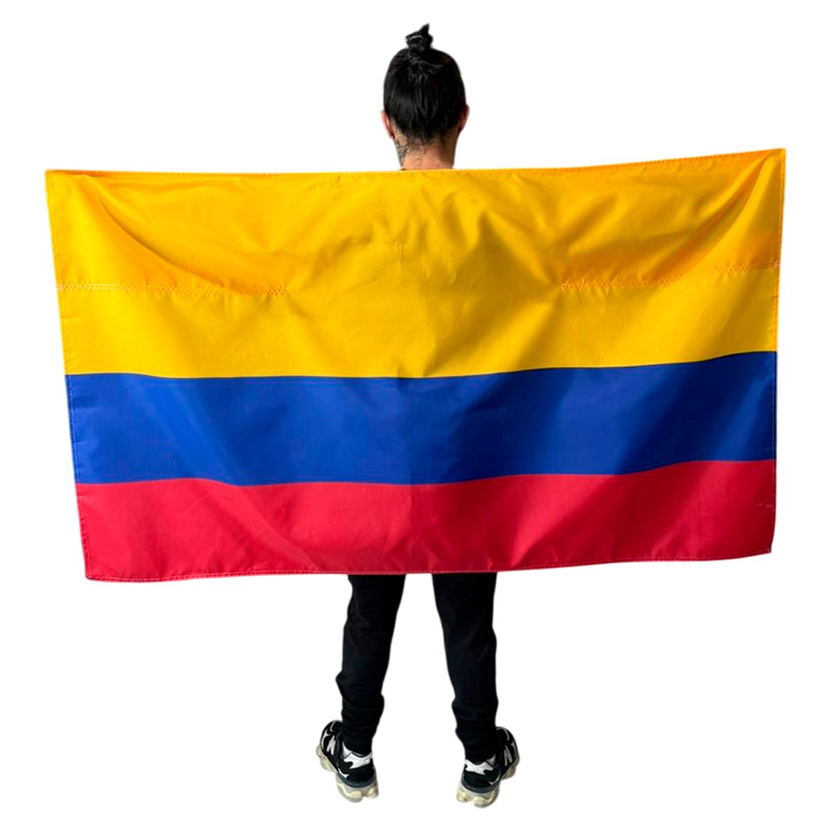 GENERICO - Bandera Colombia Capa 150x90cm Con Mangas Grande Países
