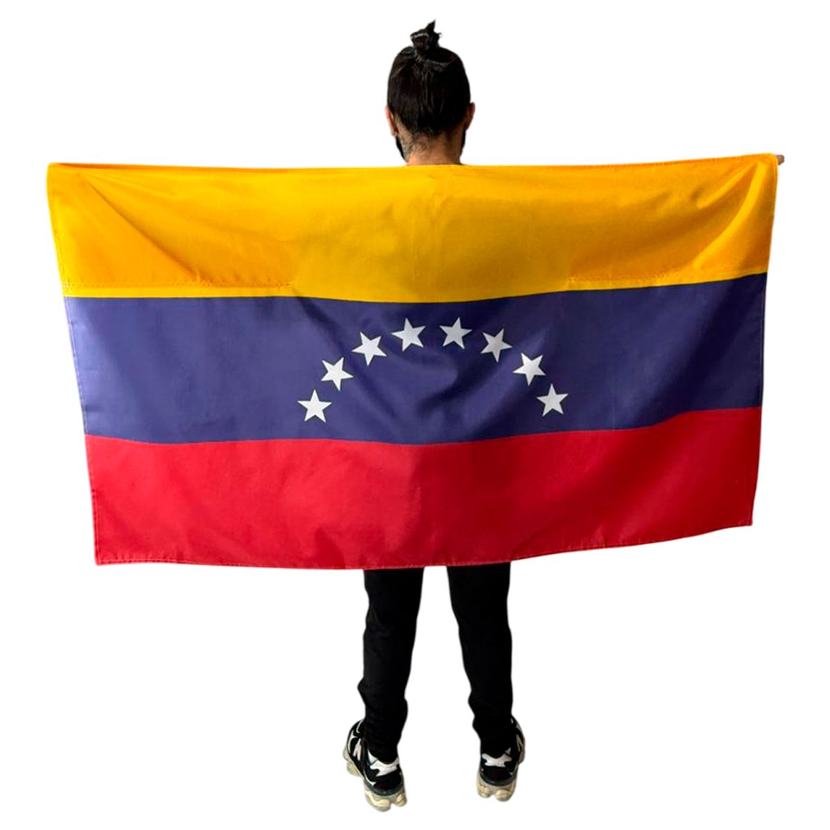 GENERICO - Bandera Colombia Capa 150x90cm Con Mangas Grande Países