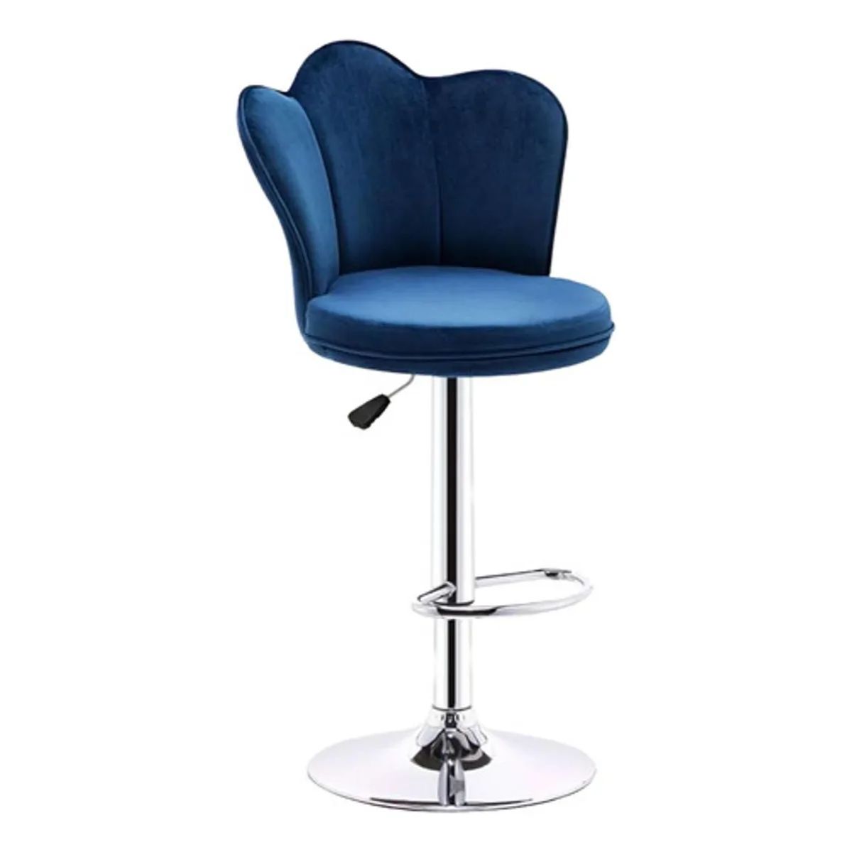 GENERICO - Silla Bar Butaco Alta Giratoria Suave Barra Cocina Refana Azul