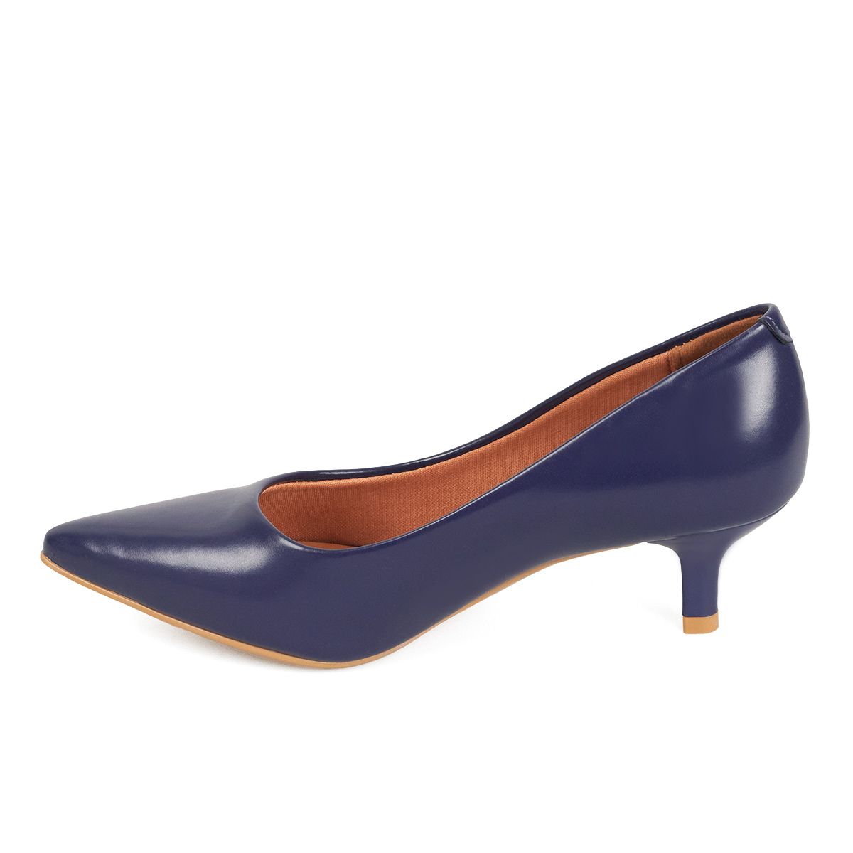 VIZZANO - Tacon Bajo Azul Stiletto Vizzano