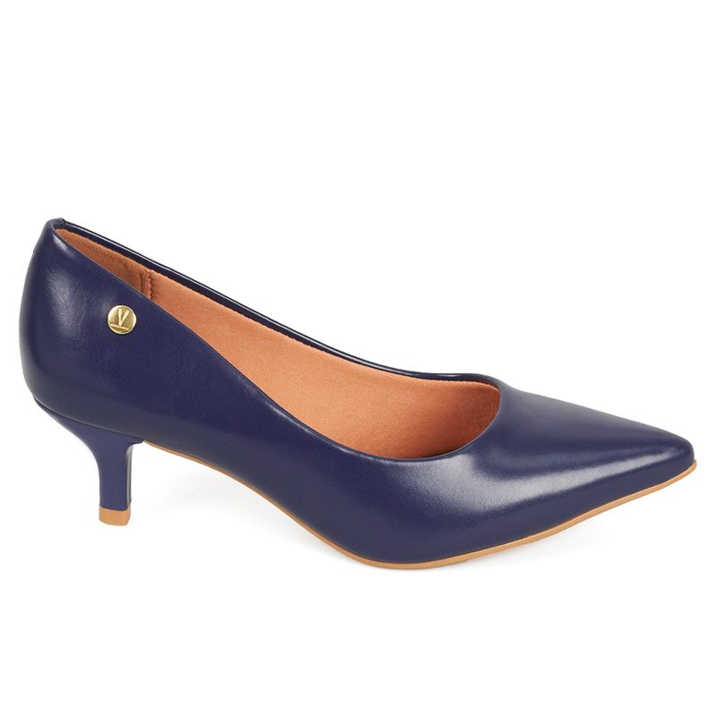 VIZZANO - Tacon Bajo Azul Stiletto Vizzano