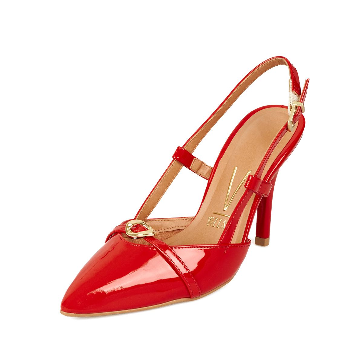 VIZZANO - Tacon Alto Rojo-Rubi Slingback Vizzano