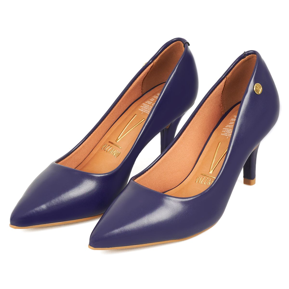 VIZZANO - Tacon Medio Stiletto Azul Vizzano