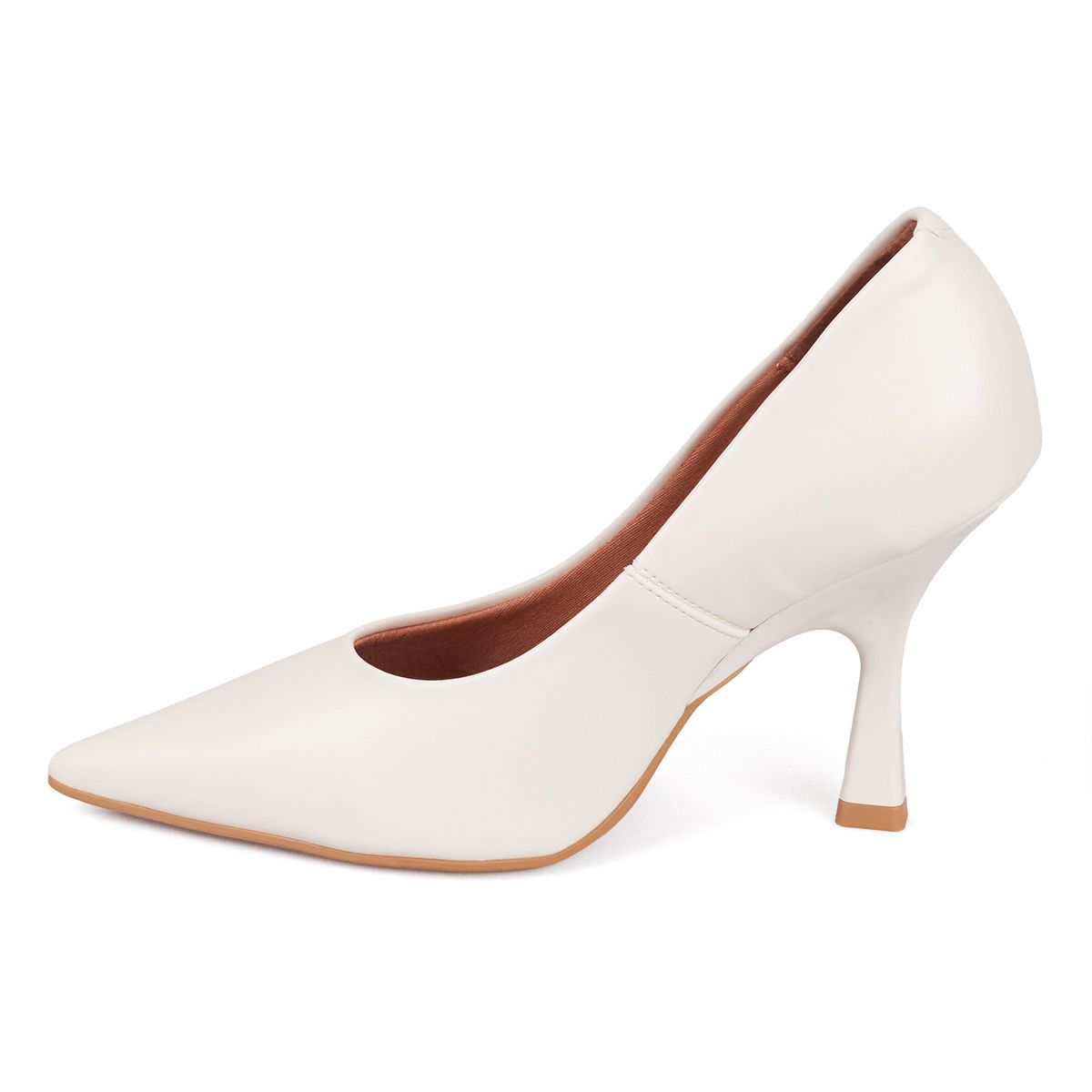 VIZZANO - Tacon Medio Stiletto Pump Crema Vizzano