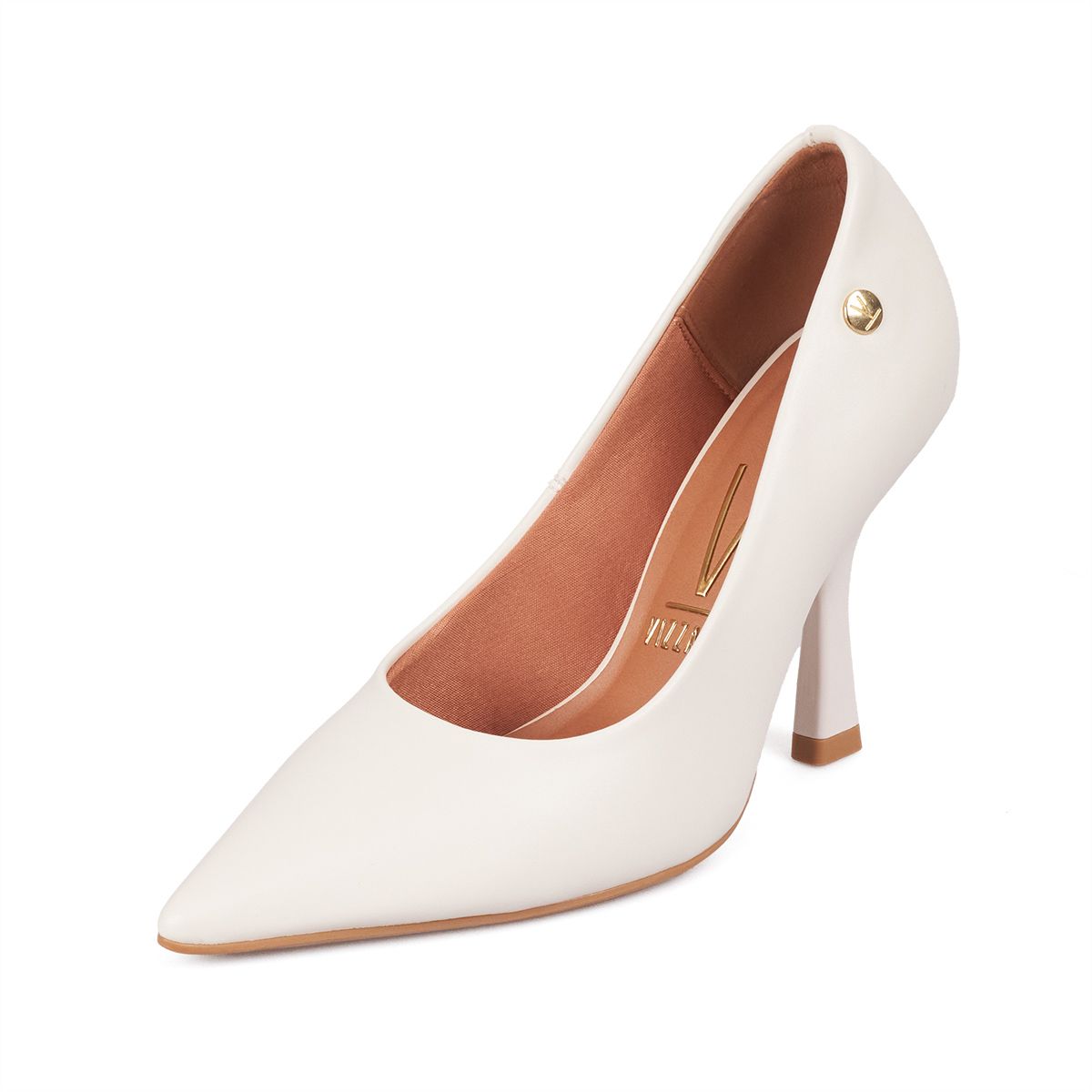 VIZZANO - Tacon Medio Stiletto Pump Crema Vizzano