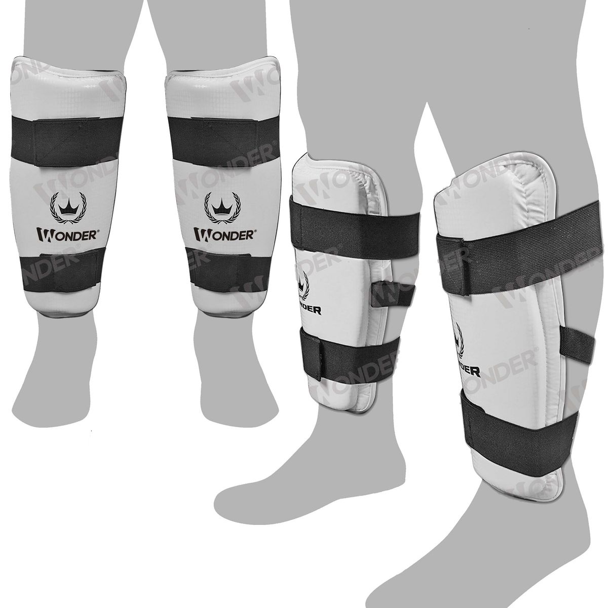 WONDER SPORT - PROTECTOR PARA PIERNAS CANILLERAS ESPINILLERAS PARA TAEKWONDO TALLA M