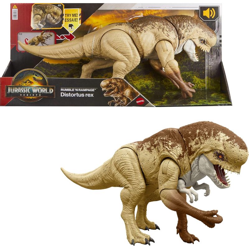 JURASSIC WORLD - Jurassic World Dinosaurio Rebirth Distortus Rex Villano