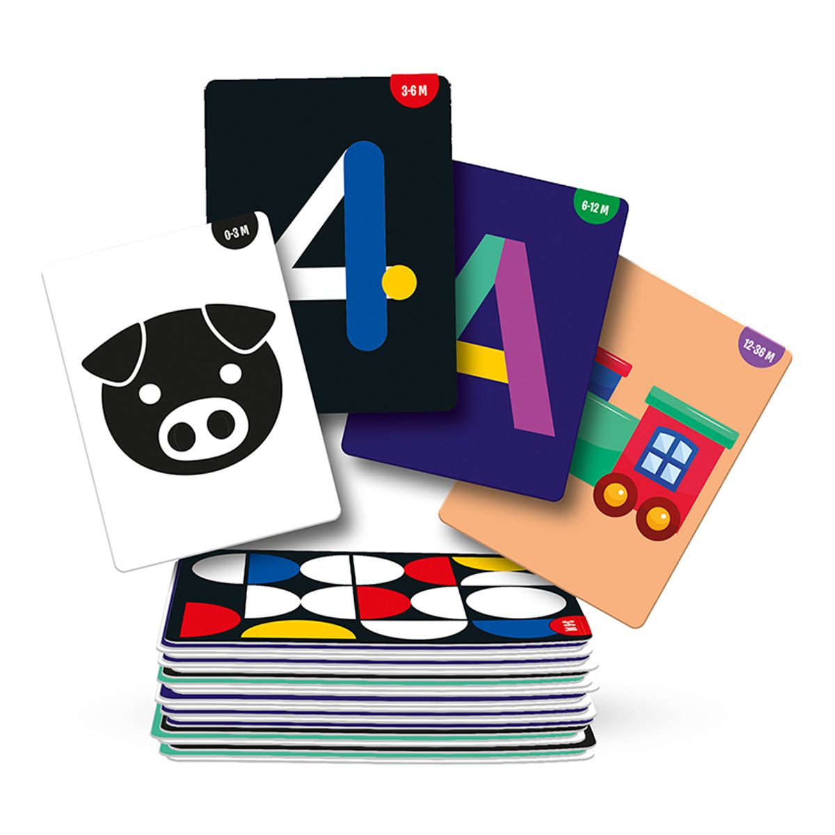 RONDA - Cartas Didácticas Estimulación Visual para Bebés x 45 Piezas