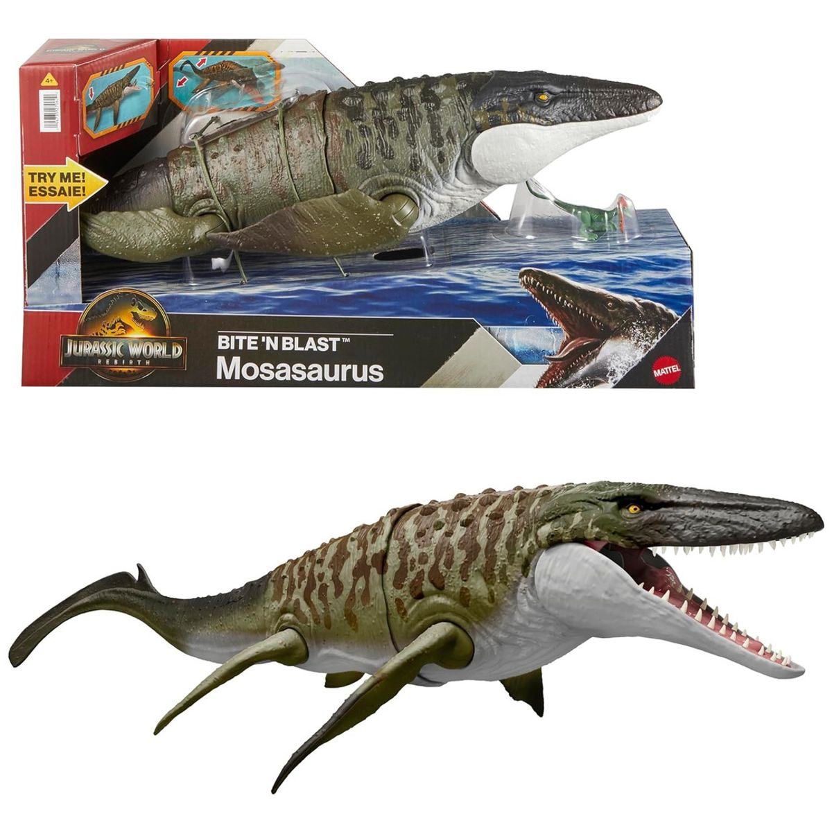 JURASSIC WORLD - Jurassic World Rebirth The Movie Dinosaurio Mosasaurus