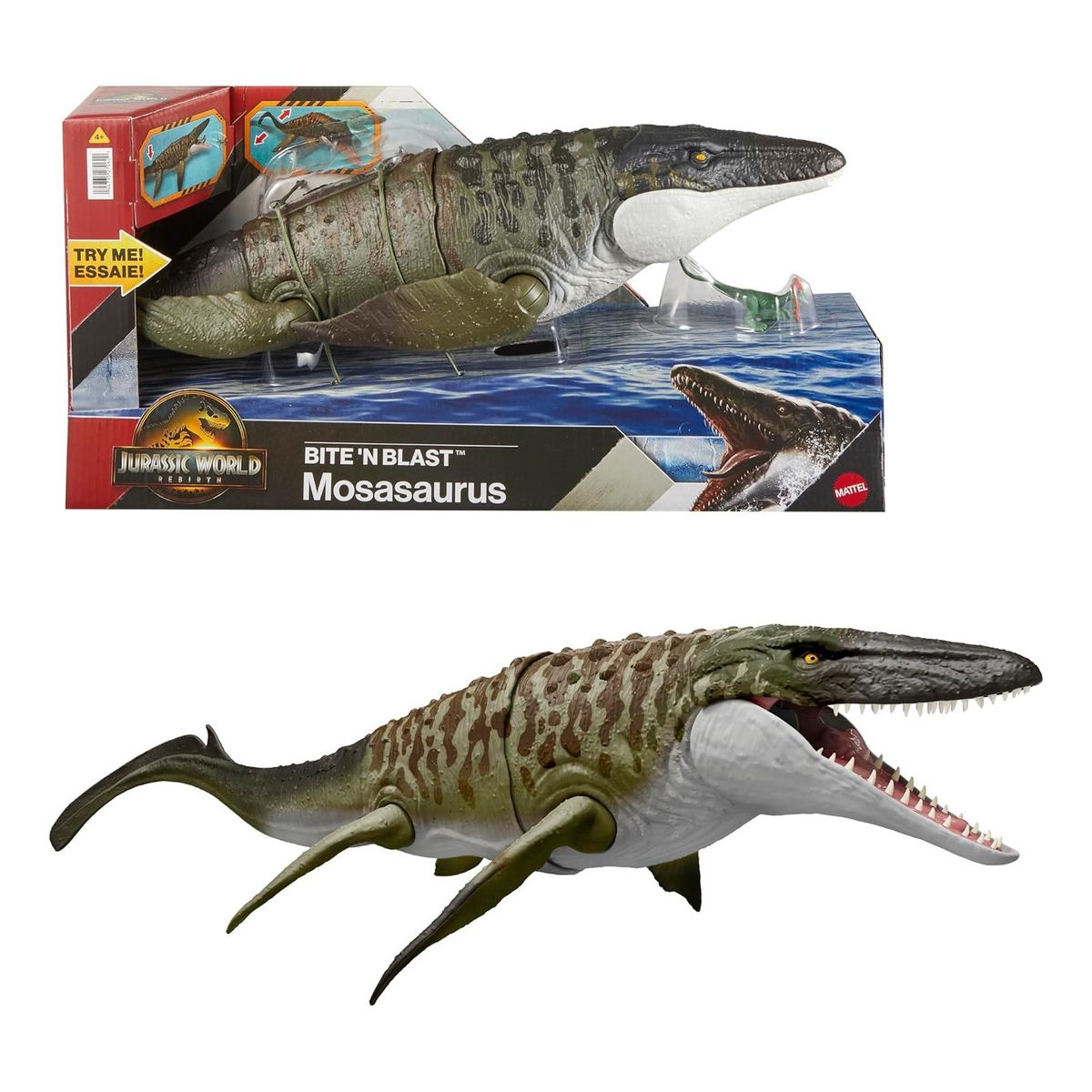 JURASSIC WORLD - Jurassic World Rebirth The Movie Dinosaurio Mosasaurus