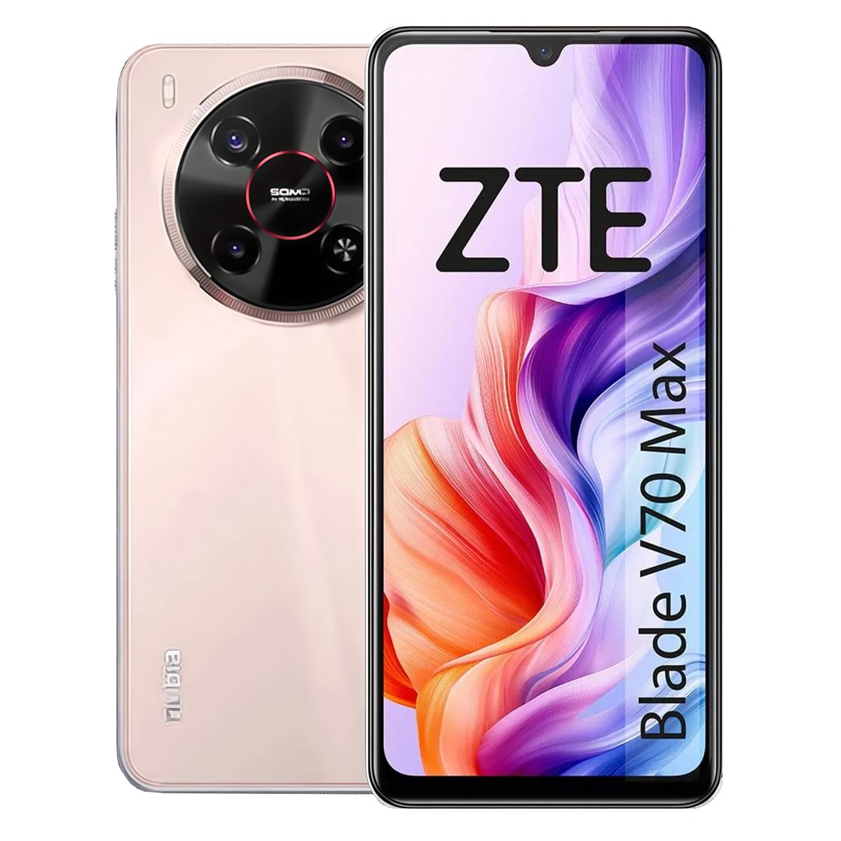 ZTE - Celular ZTE Blade V70 MAX 256 GB 4GB RAM Ampliable a 14  GB Rosa