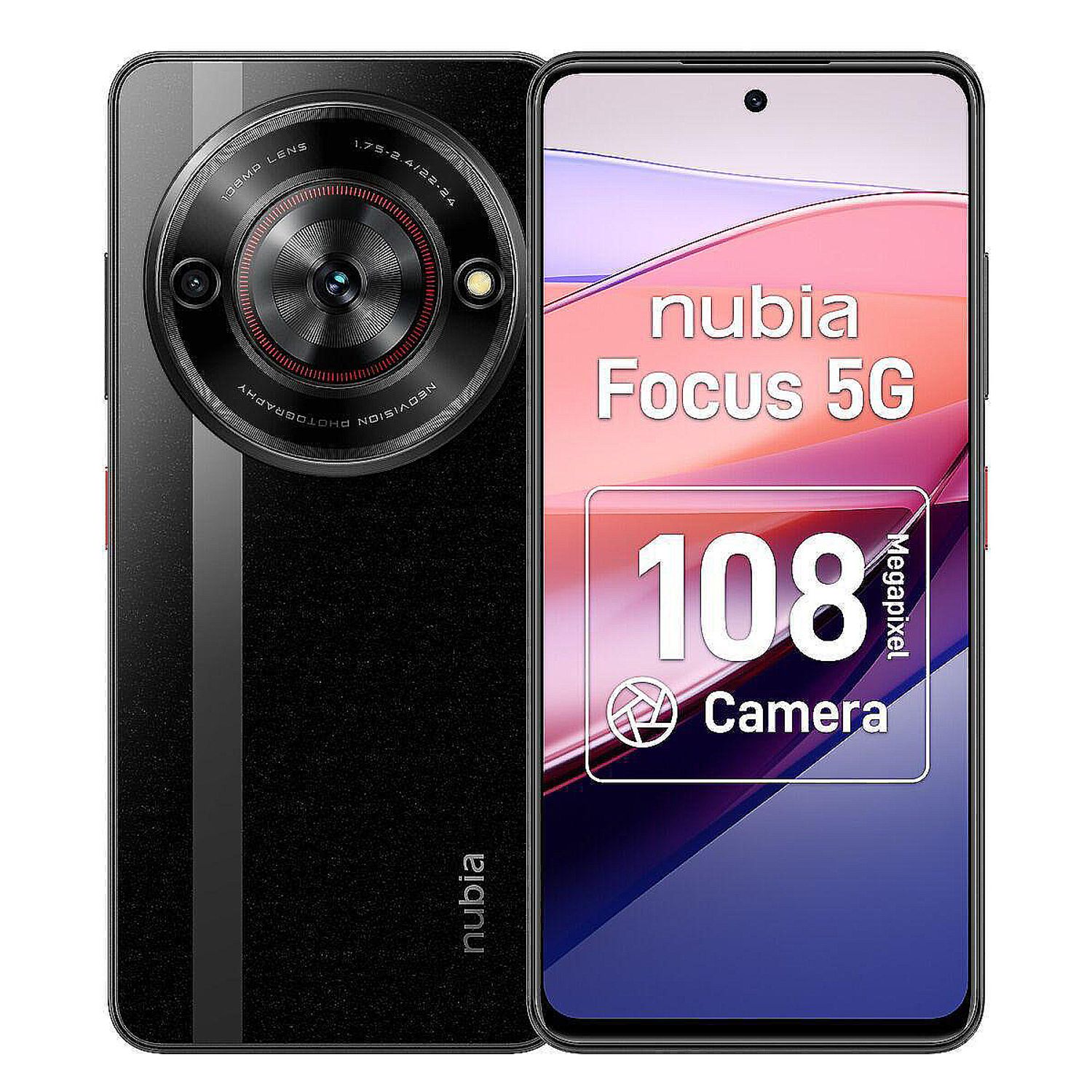 Celular ZTE NUBIA FOCUS 5G 256GB 8GB RAM Ampliable a 20GB Negro