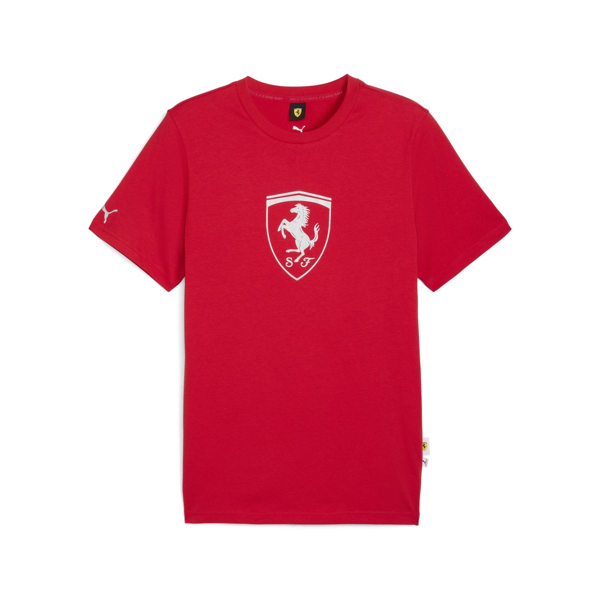 PUMA - Camisa Deportiva Puma Ferrari Tonal Shield Rojo Hombre