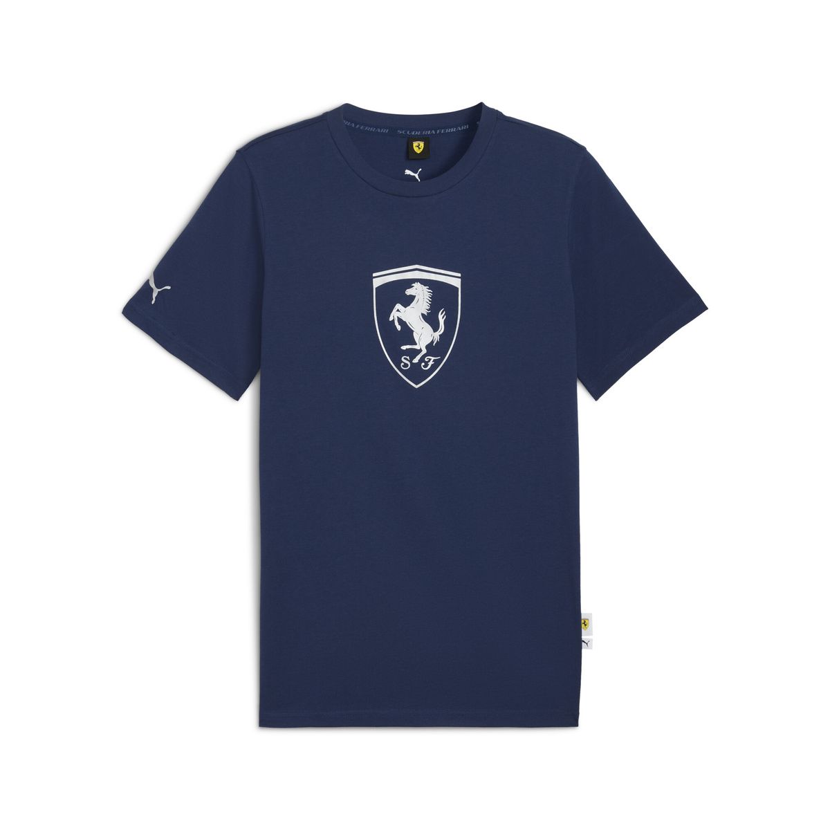 PUMA - Camisa Deportiva Puma Ferrari Tonal Shield Azul Para Hombre