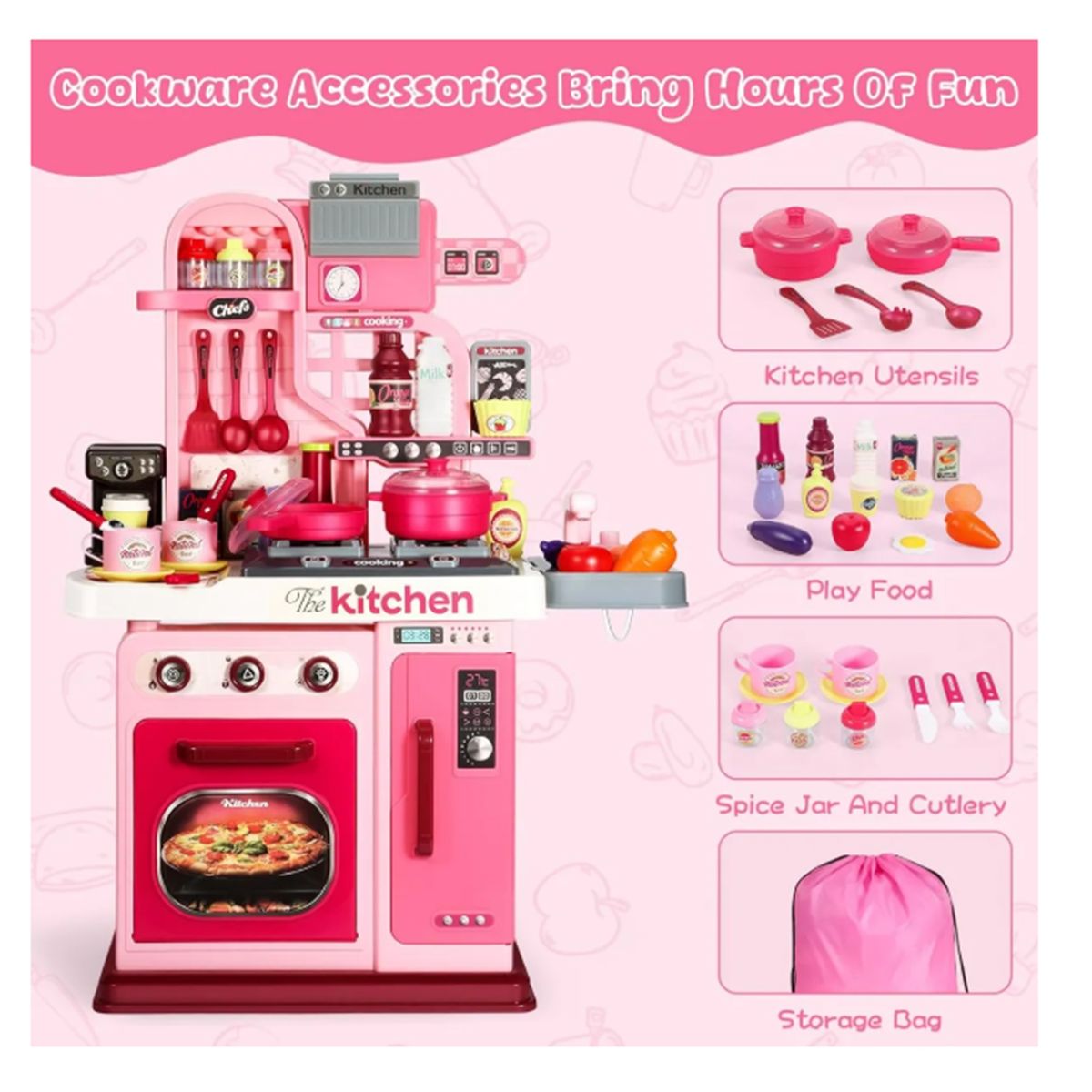 GENERICO - Cocina Infantil De Juguete Para Niños 008 Con Luces