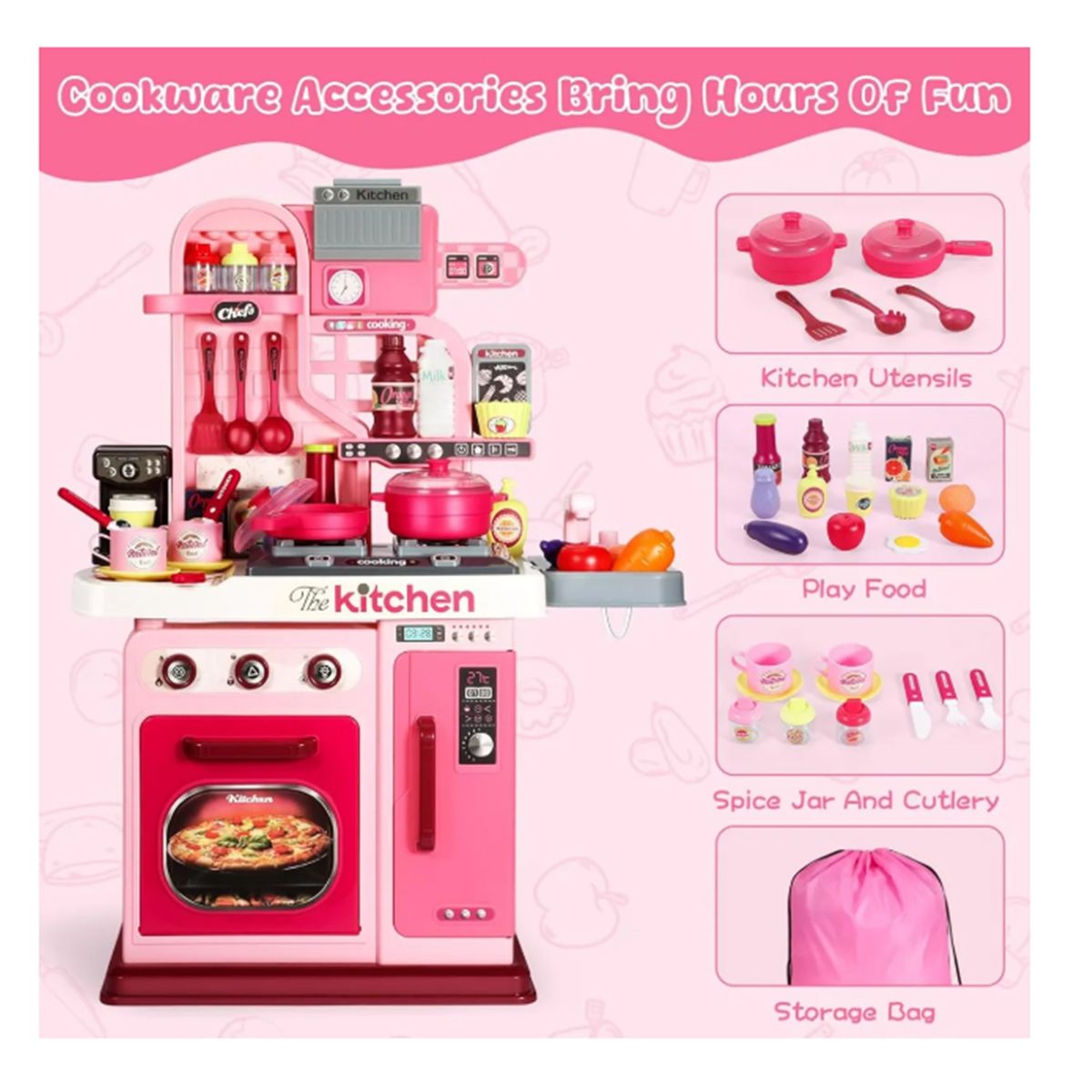 GENERICO - Cocina Infantil De Juguete Para Niños 008 Con Luces