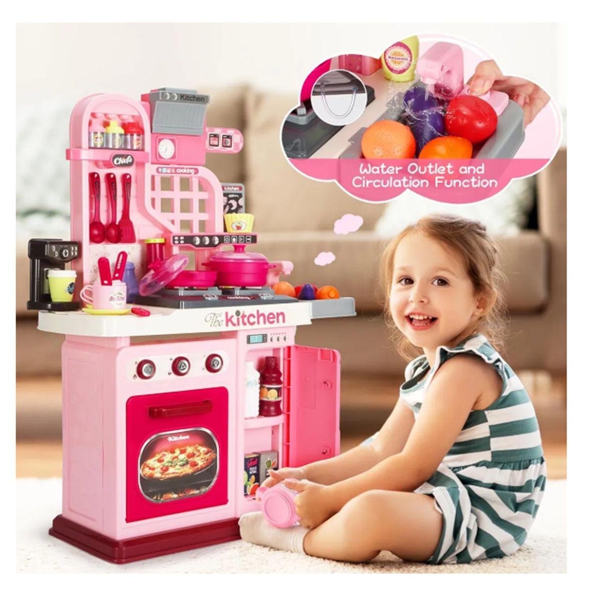 GENERICO - Cocina Infantil De Juguete Para Niños 008 Con Luces