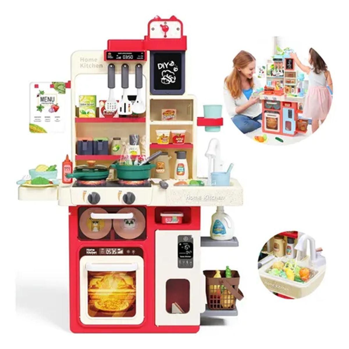 GENERICO - Cocina Infantil Ref-825A De Juguete Con Sonidos Accesorios