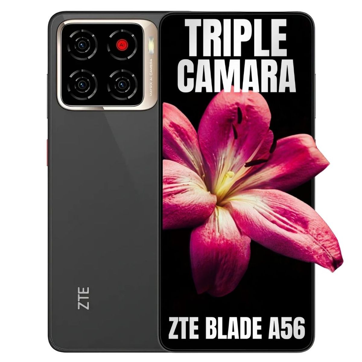 ZTE - Celular ZTE BLADE A56 128GB4GB - Negro