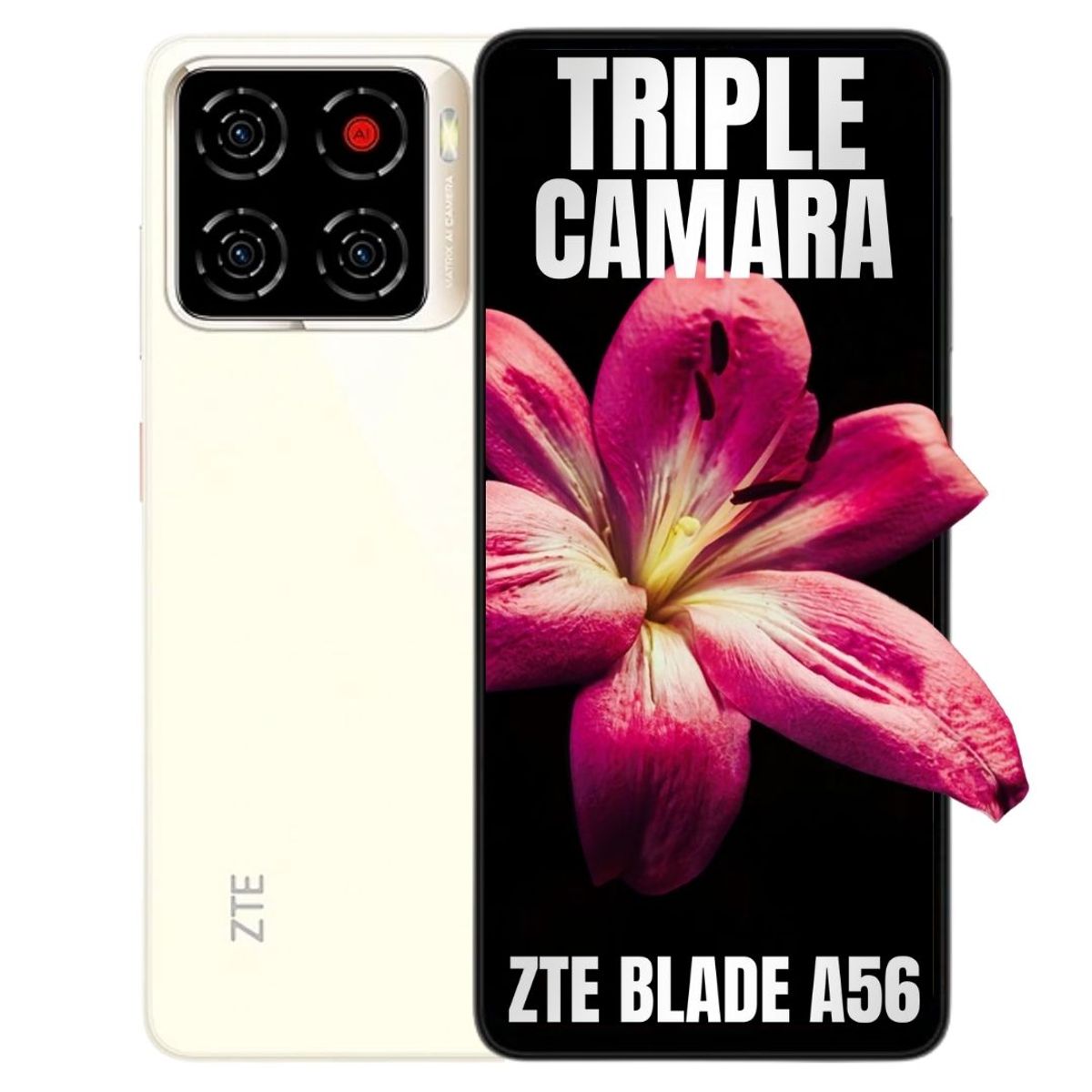 ZTE - Celular ZTE BLADE A56 128GB4GB - Dorado