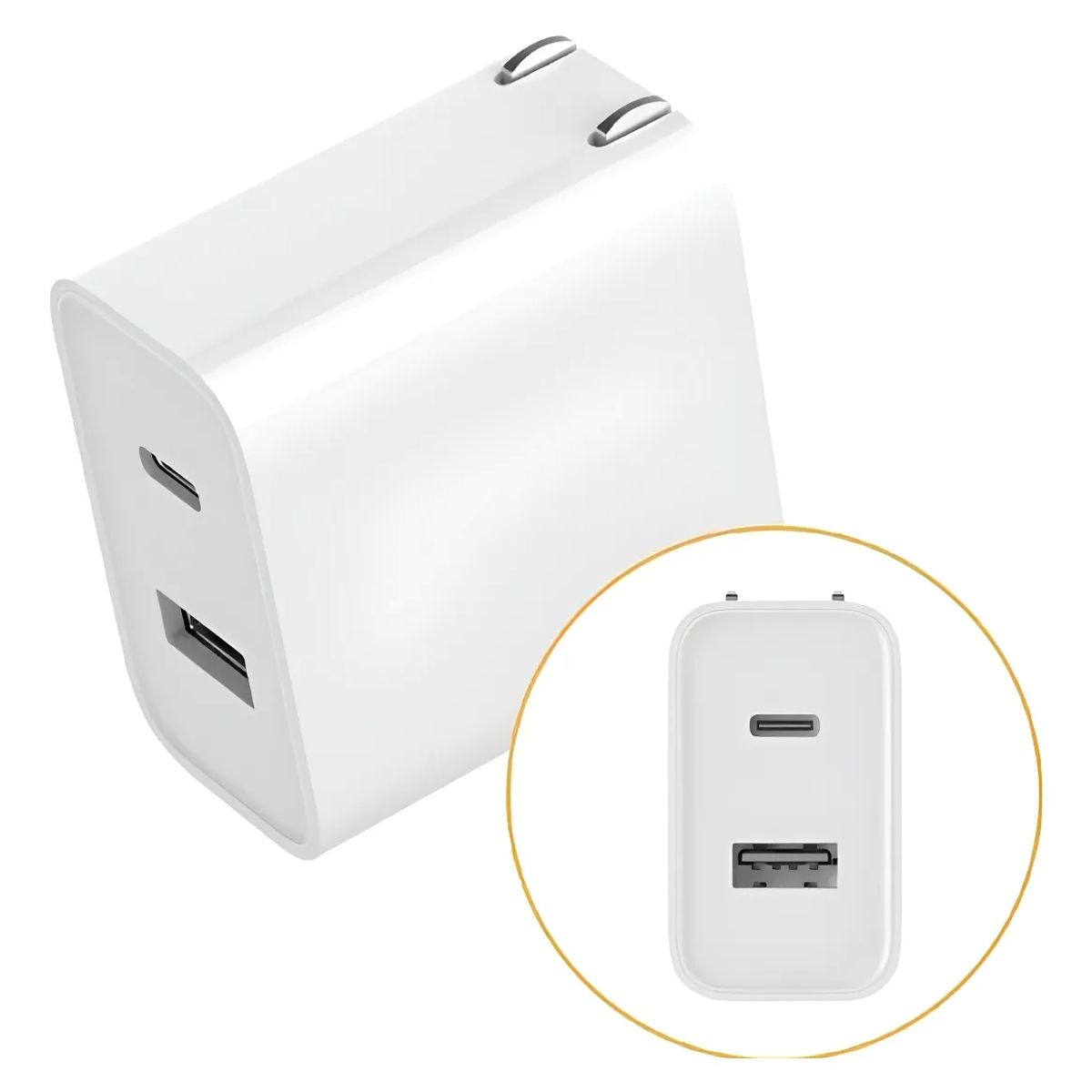 XIAOMI - Cargador Xiaomi 33W Doble Puerto USB-C + USB-A  Carga Rápida y Segura